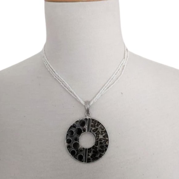 Seed Bead Necklace Earring Set - Picture 2 of 2